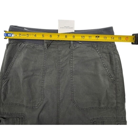 NWT American Eagle Y2K Vibe Lyocell Cargo Maxi Skirt Gorpcore Utility Gray 2 - Picture 12 of 16